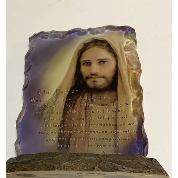 Bradford Exchange Reflections of Faith "The Lord’s Prayer” Plaque Greg Olsen - Picture 6 of 11